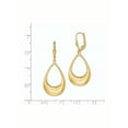 thumbnail image 2 of Primal Gold 14 Karat Yellow Gold Polished Teardrop Leverback Earrings, 2 of 4