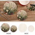 thumbnail image 4 of Coolnut Herbal Wildflower Trivets Pot Holders Set of 2 Potholders for Kitchens Pure Cotton Thread Weave Trivets,Hot Pads for Kitchens,Coasters,Placemats,Spoon Rest for Cooking Home Decor, 4 of 7