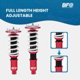 thumbnail image 4 of BFO Coilovers 24 Way Damper Shocks Struts Kit for Honda Prelude 1992-2001, 4 of 8