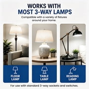 Great Value 3-Way A19 LED Light Bulb, 40/60/100 Watt Equivalent, Daylight, E26 Medium Base, 1 Pack