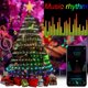 thumbnail image 4 of Luces inteligentes RGB IC para árbol de Navidad, Multicolor, hadas, LED, estrellas, cuerdas, aplicación de cascada, Bluetooth, patio, vacaciones, luces programadas DIY, 4 of 4