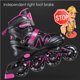 thumbnail image 2 of Eigraketly Women Adjustable Inline Skates High Elasticity Girls Roller Shockproof Shoes Wear-resistant Beginners Skating Skates Pescar No.10 Eigraketly OD016751-11, 2 of 5