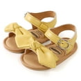 thumbnail image 6 of SOFMUO Baby Girl Sandals Bowknot Soft Infant Girls Princess Dress Summer Walking Shoes(12-18 Months,Yellow), 6 of 6