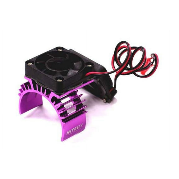 Integy RC Toy Model Hop-ups T6666PURPLE Motor Heatsink   Twin Cooling Fan for HPI 1/10 Blitz