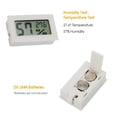 thumbnail image 3 of Medidor De Humedad Mini termómetro higrómetro digital LCD temperatura humedad medidor (blanco) Wdftyju Libre de BPA, 3 of 5