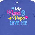 thumbnail image 4 of Inktastic My Nana and Papa Love Me with Hearts Youth T-Shirt, 4 of 5