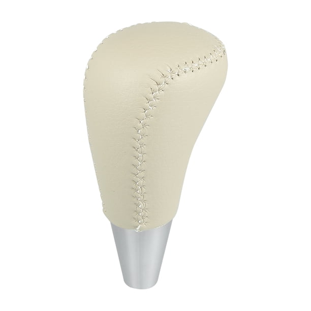 Perilla de Marchas Beige Imitación Cuero Unique Bargains para Toyota y Lexus M8x1.25