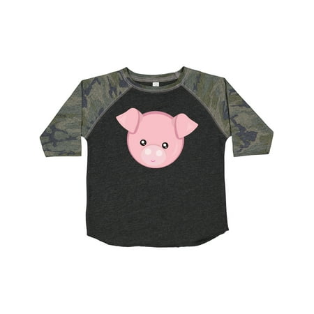 

Inktastic Cute Pig Little Pig Piggy Pink Pig Gift Toddler Boy or Toddler Girl T-Shirt