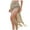 Khaki, variant on Huowey Women Swimwear Solid Color Summer Beach Cover Up With Mesh Tassel Hollowed Out Beach Swimsuit Cover Up Bohemian Bathing Suit Honeymoon Cruise Trendy Wear