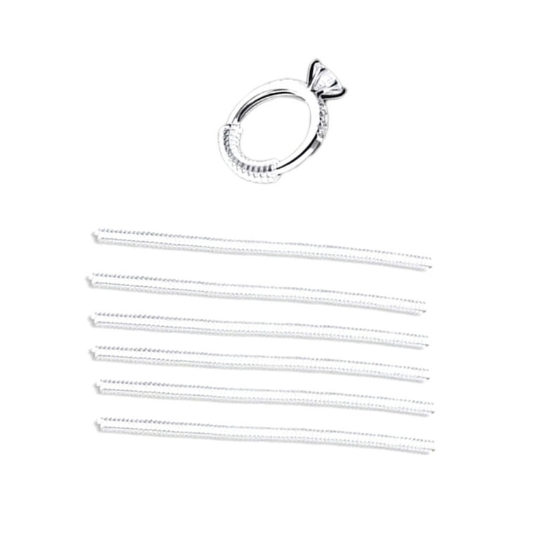 ring sizer 6 Pcs Invisible Ring Size Adjuster TPU Ring Guard Clear Ring  Size Reducer for Loose Rings(Thin) 