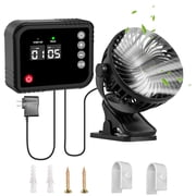 Greenhouse Fan Pet Cooling Device 360 Rotating Exhaust Fan House Ventilation Tool for Greenhouse Dorm Shed Patio