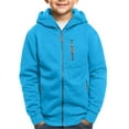 thumbnail image 5 of Mercatoo Boys Zip up Hoodi𝐞s Coats Thick Fleece Multi Zipper Pockets Cotton Hoodi𝐞 Sweatshirts Youth Kids Outdoor Warm Jackets, 5 of 6