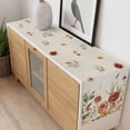 thumbnail image 4 of Spring Floral Table Runner - 48 Inch Long, Kitchen Dining Table Runner Dresser Scarves, Summer Botanical Watercolor Blooming Rustic Farmhouse Decor for Coffee Tables Wedding Party Banquet, 4 of 8