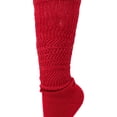 thumbnail image 6 of 2 Pairs Cotton Lightweight Slouch Socks for Women Shoe Size 5 to 10 - Red, 6 of 11