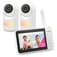thumbnail image 2 of VTech VM5267-2 2 Camera 5” Digital Video Baby Monitor with Pan and Tilt and Night Light, White, 2 of 10