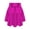 Hot Pink, variant on iiniim Girls Irregular Hem Skirt Athletic Jazz Modern Dancewear Performance Skirt