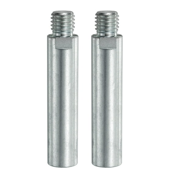 Uxcell 2pcs 5/8"-11 Thread Angle Grinder Extension Shaft 100mm Connecting Rotary Rod for polisher