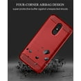 thumbnail image 3 of REQO Phone Case for LG Q7 Q7+ Plus 7Q Alpha with Tempered Glass Screen Protector Cover and Slim Thin Soft TPU Mobile Rugged Cell Accessories Protective LGQ7+ Q7plus Q7a Women Men Carbon Fiber Red, 3 of 9
