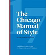 The Chicago Manual of Style, 17th Edition, (Hardcover)