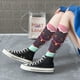 thumbnail image 5 of Fotbe Cats On Broomstick Calcetas Divertidas Estampadas para Hombre y Mujer, Calcetas de Algodón hasta la Rodilla para Caminar, Correr, Enfermería y Embarazo, 5 of 6