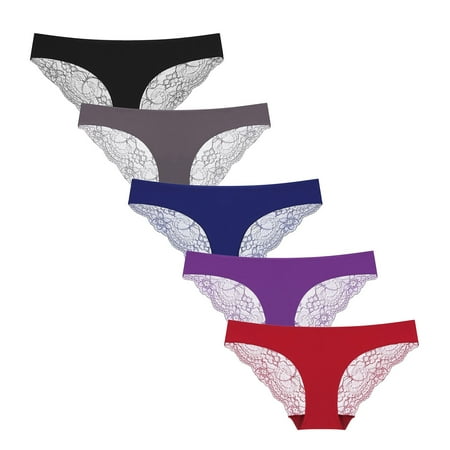 Bigersell Womens Briefs Underwear Clearance Womens Seamless Underwear Tangas Panty Style P-170 Spandex Thong Panties Seamless Underwear Ladies Thong Briefs Women s Panties Multicolor S