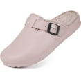 thumbnail image 6 of Men's Womens Lined Clogs Warm House Slippers Waterproof Slip on Garden Shoes Nurse Work Shoes Outdoor Indoor Mules, 6 of 12