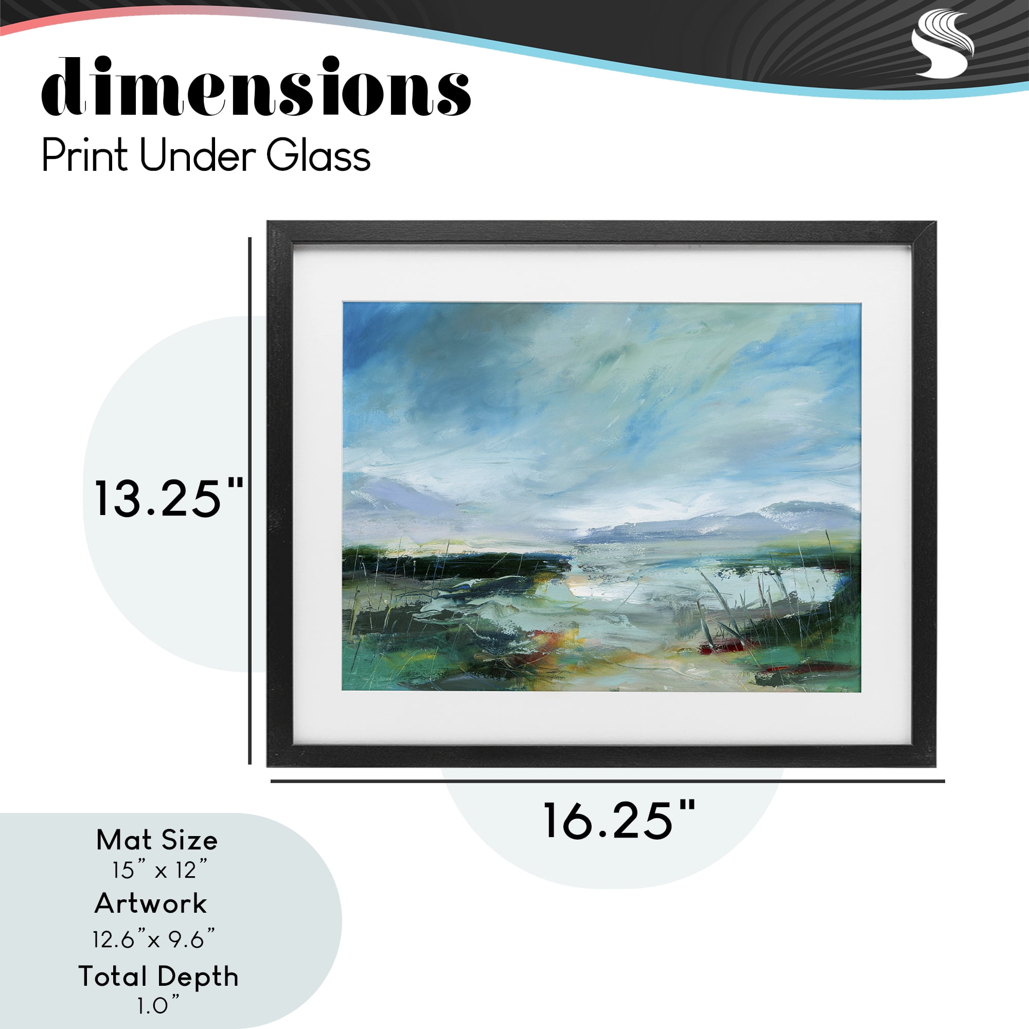 Stupell Industries Days By The Loch Black Framed Print Under Glass, design by Lesley Birch