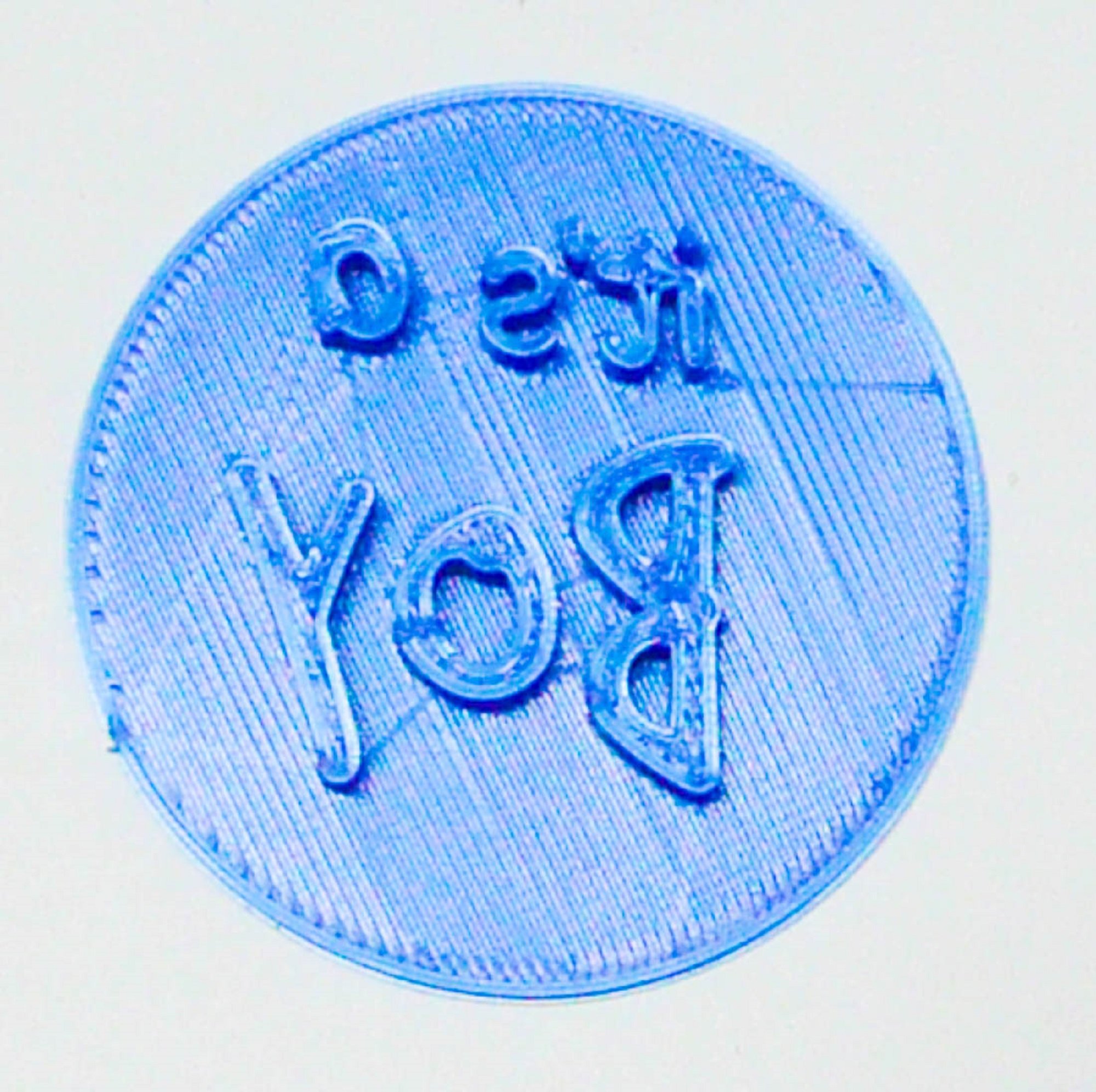 Its A Boy Text Words Baby Shower Gender Reveal Cookie Stamp Embosser