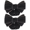 thumbnail image 1 of Moluckfu 2Ud Hair Clip Bun Cover Con Red Para Cabello Fino Y En Color Negro, 1 of 8
