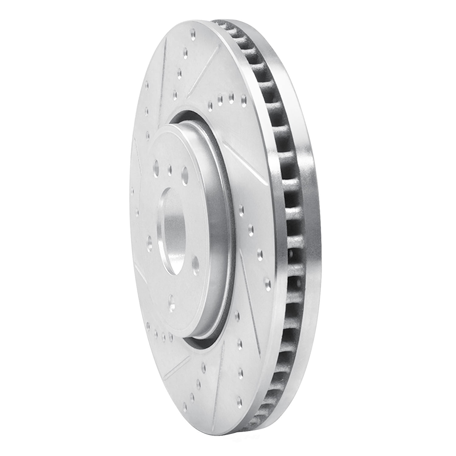 Dynamic Friction Company 631-68014L DFC Brake Rotor - Drilled And Slotted - Silver