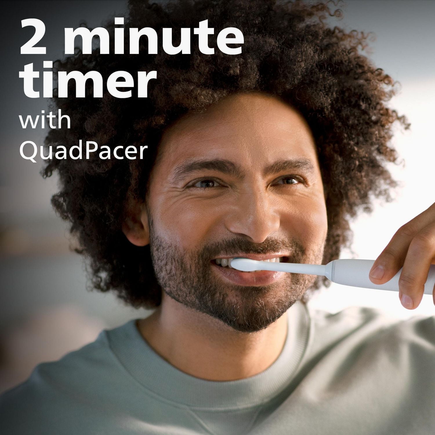 Philips Sonicare 2300 Power Toothbrush, Rechargeable Electric Toothbrush, White and Black, Sonicare Dual Handle pack