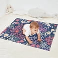thumbnail image 2 of Pioneer Flower Floral Print Pattern Blanket,Comfortable Soft Flannel Throw Blanket,All Season,Warm Lightweight Blankets for Sofa Bed Couch Living Room Chair,30"x40", 2 of 4