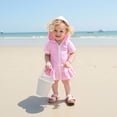 thumbnail image 4 of Bata de Playa con Toalla para Niña Pequeña (Rosa, 3-4 Años), 4 of 6