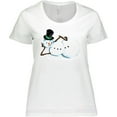 thumbnail image 3 of Inktastic Sassy Snowman in Top Hat Women's Plus Size T-Shirt, 3 of 5