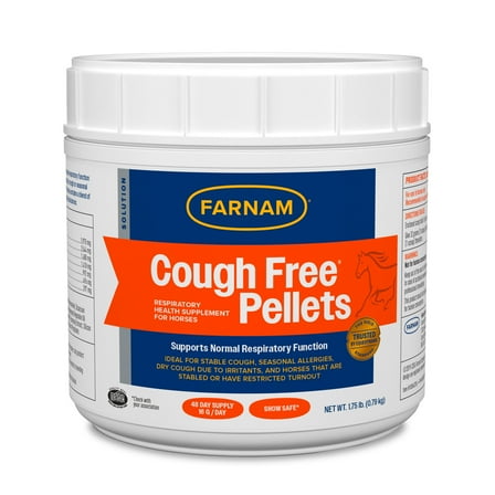 Farnam Cough Free Pellets Respiratory Health Supplement for Horses 1.75 pounds