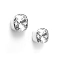 thumbnail image 1 of Aretes Zvezda Cushion color Crystal plata .925 poste Zvezda ZAR-CSH12-CRY-P, 1 of 4