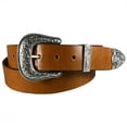 thumbnail image 1 of 1.5" (38mm) Tan Western Style Leather Belt, 1 of 5