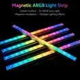 thumbnail image 2 of Lámpara de techo Irfora COOLMOON ARGB Tira de LED tipo diamante Barra de luz RGB magnética Barra de luz de caja de arco iris para PC con efecto de iluminación de sincronización de encab Irfora Lámpara de techo, 2 of 5