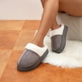thumbnail image 6 of BERANMEY Thick-Soled Fuzzy Slippers for Women & Men - Cozy Platform House Shoes with Anti-Slip Sole, Warm Plush Lined Indoor Outdoor Short Ankle Slippers, 6 of 7