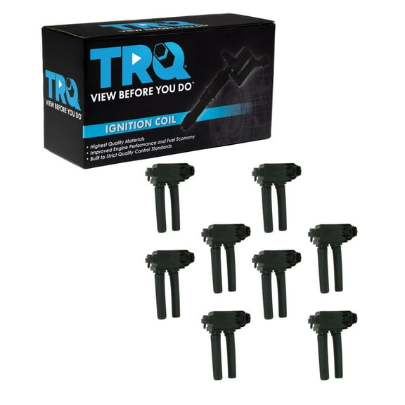TRQ Ignition Coils Kit Set of 8 for Chrysler Dodge Jeep Ram Truck 5.7L 6.1L Hemi ICA61494 Fits select: 2013-2022 RAM 1500, 2006-2012 DODGE RAM 1500