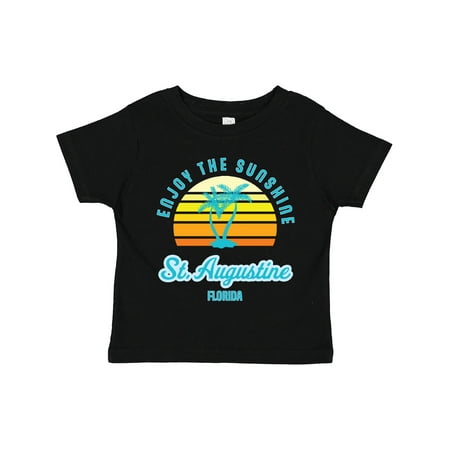 

Inktastic Summer Enjoy the Sunshine St. Augustine Florida in Blue Gift Toddler Boy or Toddler Girl T-Shirt