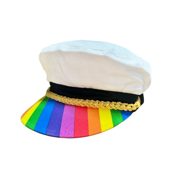 Pride Rainbow Captain Cap Hat