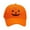 Orange, variant on yunLCZ halloween hat for women Halloween Pumpkin Baseball Caps Unisex Adjustable Embroidery Pumpkin Face Dad Hat Cotton Cute Trucker Cap creepy Halloween top hat Polyester,Cotton Black M