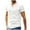 White, variant on ZVNAΖH Mens Summer Casual Linen Short Sleeve Shirt Half Button Collarless Pullover Shirts Blouse Tops