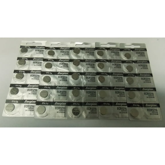 Energizer CR1216 3V Lithium Coin Battery - 25 Pack + 30% Off!