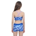 thumbnail image 3 of renvena Kids Girls 2 Pieces Swimsuit Crisscross Back Bra Top with Boyshorts Tankini Bathing Suits, 3 of 7