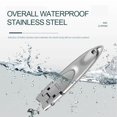 thumbnail image 6 of Ultra Sharp Stainless Steel Nail Clippers Anti-Splash Collapsible Small and Thin Portable Keychain Travel, 6 of 7