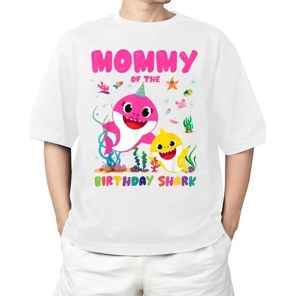 DOPASHIRT Funny Mommy Of The Birthday Family Shark Matching T-Shirt Unisex S-5XL Hot Trending Shirt, Vintage Birthday Gift