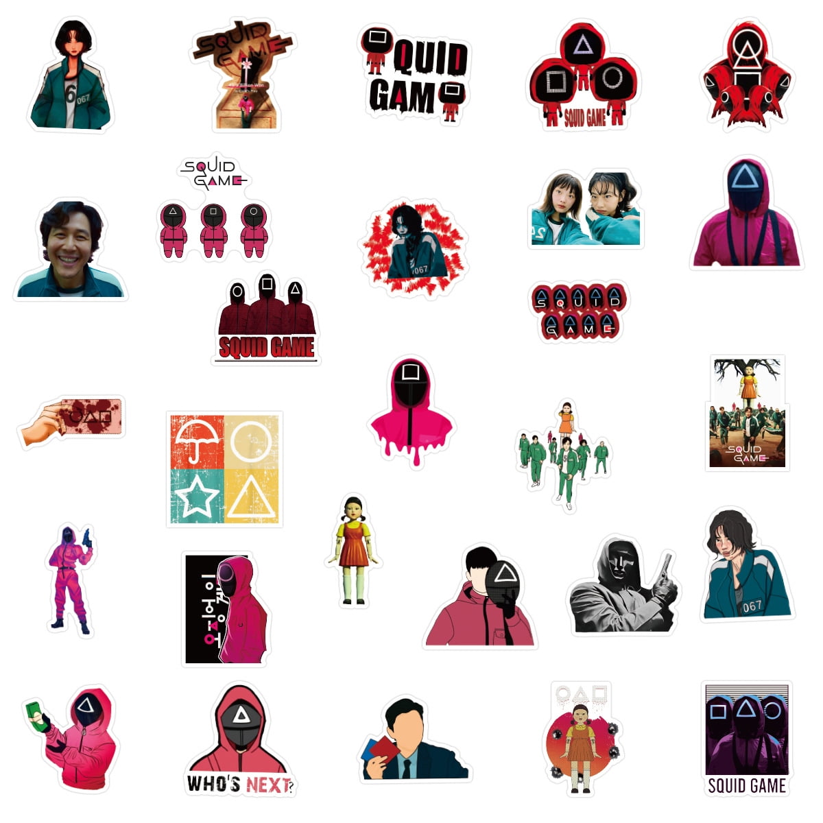 50 PCS Stickers Pack, Waterproof Squid Game Theme Stickers, Cute Cool Teens  Funny DIY Fashion Trendy Creative Decal, Personalized Your Own MacBook ,  Laptop, Guitar, Luggage, Skateboard, Car - Walmart.com