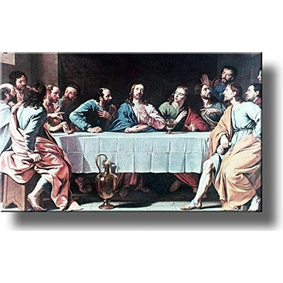 The Last Supper Picture by Champaigne on Stretched Canvas, Wall Art Decor, Ready to Hang!